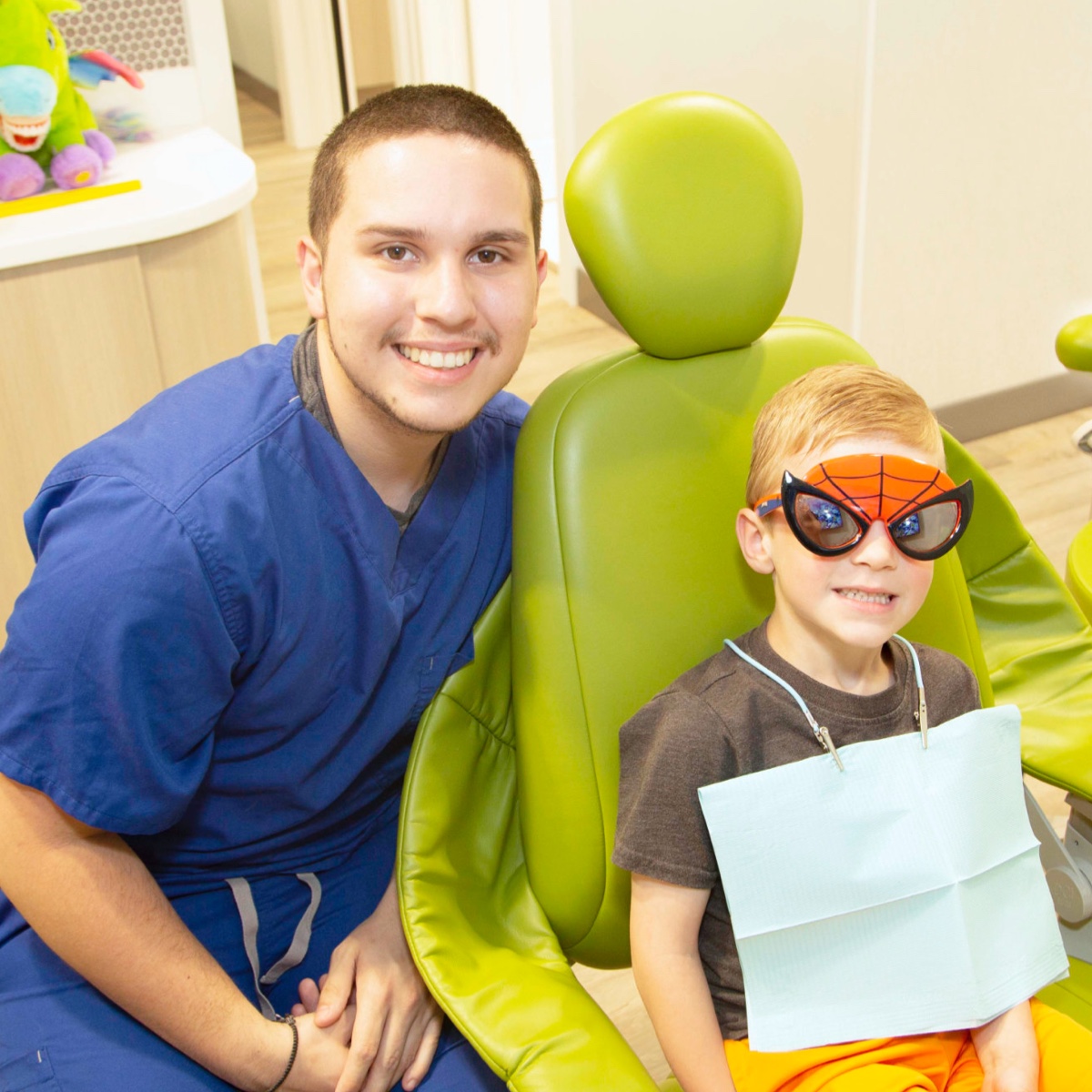 patient smiling during visit