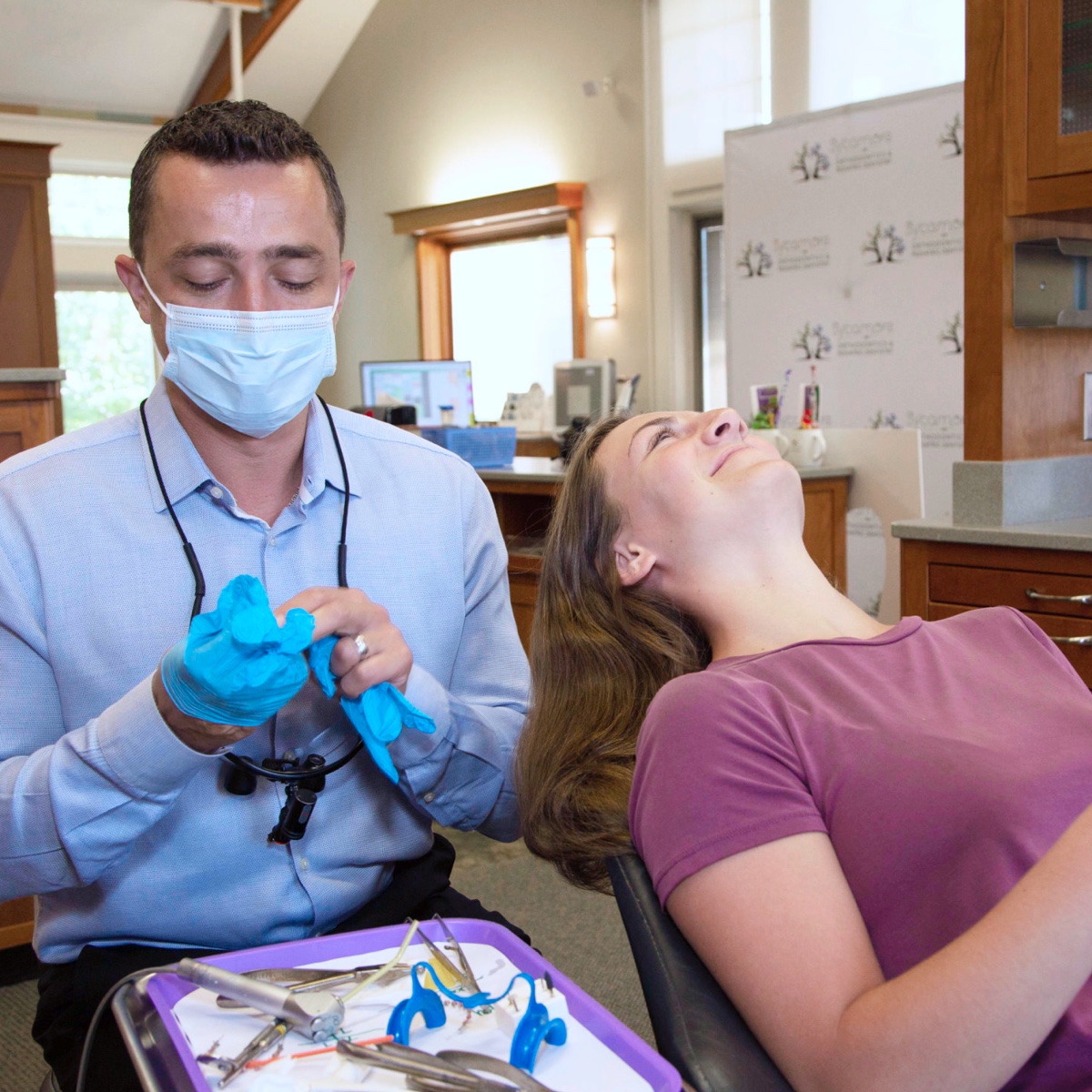 patient getting digital scans