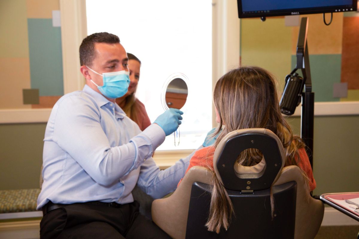 Misaligned teeth and improper bite patterns can make everyday activities like eating and speaking challenging; bite pattern.